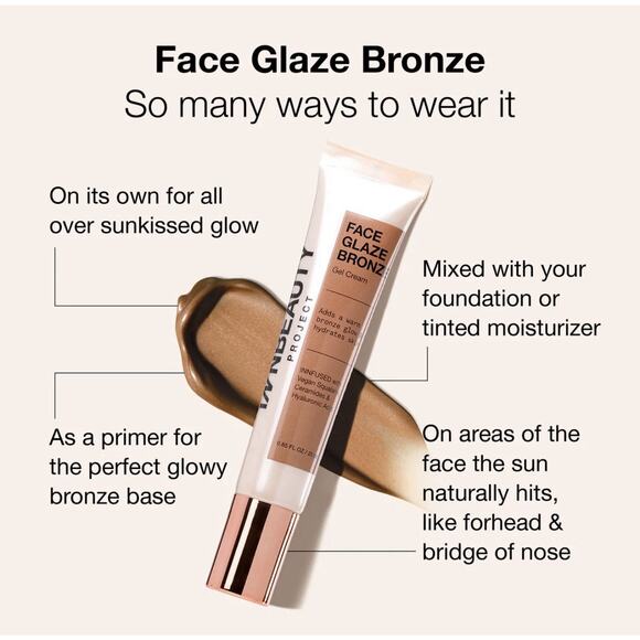 iNNBEAUTY PROJECT Bronze Face Glaze Gel Cream | New - Picture 4 of 4